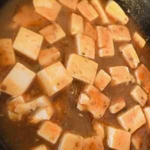 とり挽き肉のマーボー豆腐